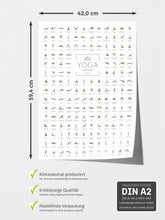 Laden Sie das Bild in den Galerie-Viewer, Yoga Poster mit 168 Asanas