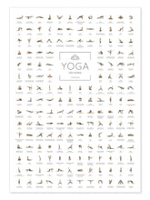 Laden Sie das Bild in den Galerie-Viewer, Yoga Poster mit 168 Asanas
