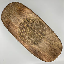 Laden Sie das Bild in den Galerie-Viewer, Meditationsbank mit Blume des Lebens Sitzfläche im Sotantar Yoga Shop Berlin