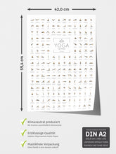 Laden Sie das Bild in den Galerie-Viewer, Yoga Poster mit 168 Asanas

