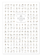 Yoga Poster mit 168 Asanas