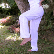 Yogahose mit Stickbordüre